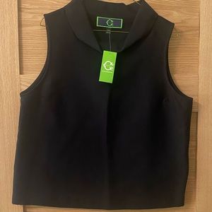 C Wonder NWT Cowlneck Sleeveless Blouse